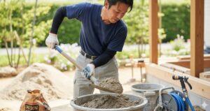 固まる土の自作と費用の関係
