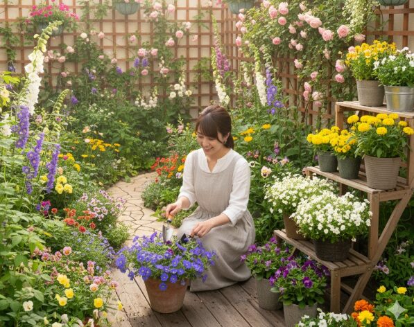 【初心者OK】狭い庭を花いっぱいにする育て方と超おしゃれレイアウト術