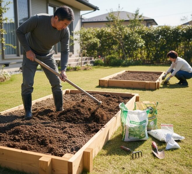 畑作りに重要な土の準備
