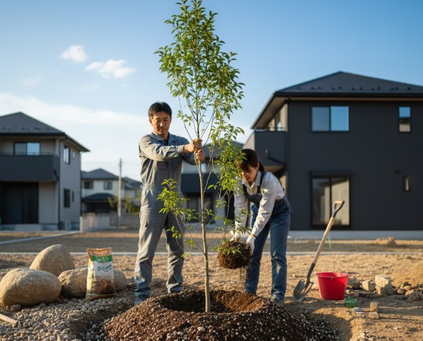 石だらけの庭に木を植えるコツ