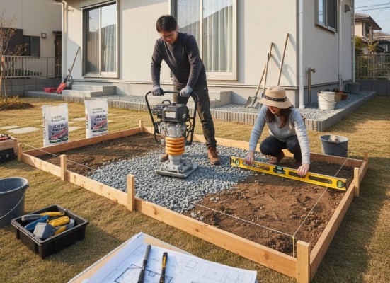 花壇をコンクリートで埋めるDIYの基本知識