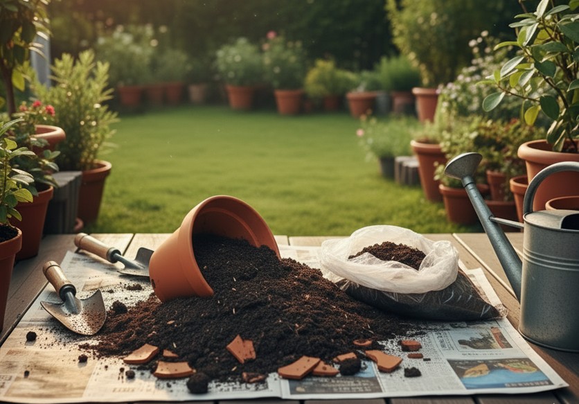 V. 最重要関連問題：鉢が割れた後の「土」の管理