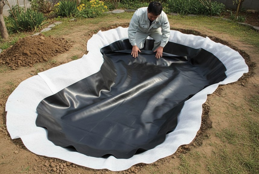 【本格DIY】自由な形の池を作る（防水シート）