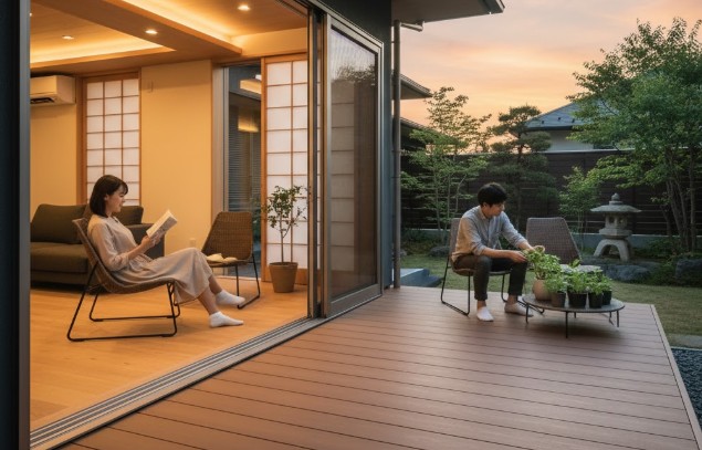 ウッドデッキで第2のリビングを