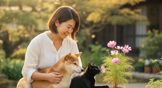 コスモスに毒性はある？犬や猫への懸念