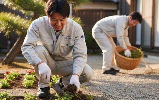 草むしりサービスの丁寧さと対応