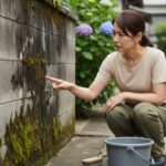 ブロック塀にキッチンハイターは危険？塩害や変色リスクと正しい洗い方