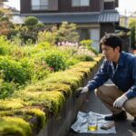 ブロック塀の除草剤選び！コケや雑草をシミなく枯らす正しい管理術
