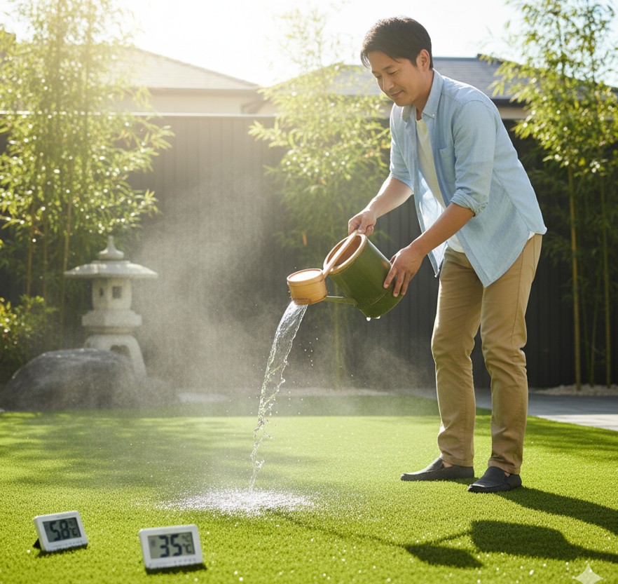 人工芝のデメリットと夏の暑さ