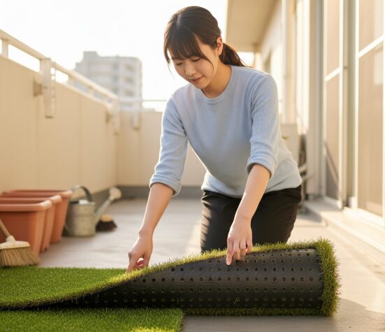 人工芝の敷き方とカビ・害虫対策