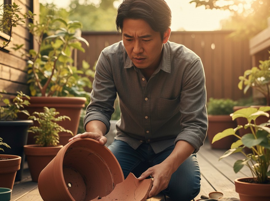 割れた鉢のガーデニング活用術！修復・再利用から土の処分までを解説