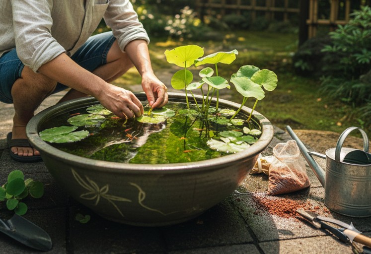 庭でのビオトープの作り方：基本編