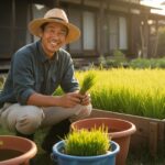 庭で米を作るには？バケツやプランターでの育て方から収穫・籾摺りまで