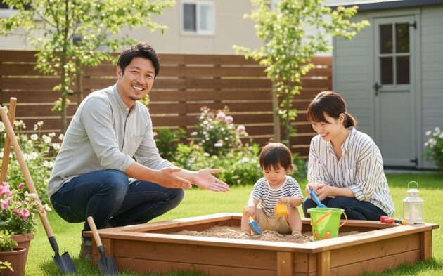庭に砂場が欲しい！設置方法、衛生管理、猫対策、砂の処分まで徹底解説