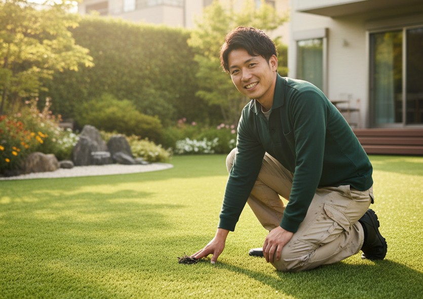 庭の人工芝で後悔する前に！雑草やカビの原因と絶対に失敗しない対策