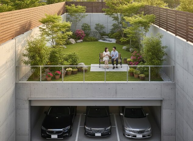 掘り込み車庫の上の庭、その魅力と重大リスク