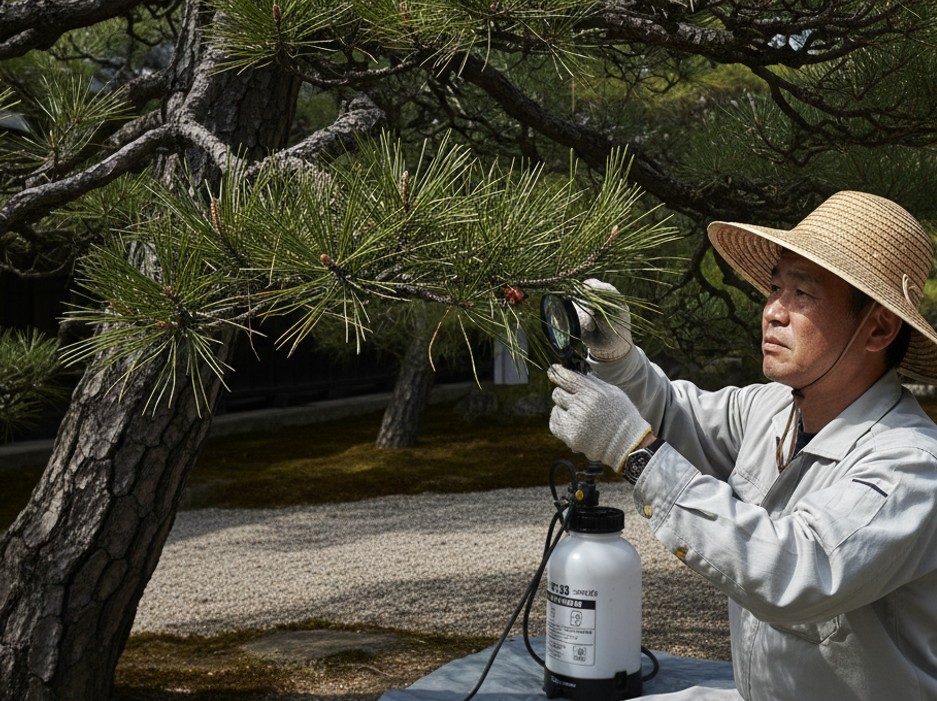 松の木が枯れる原因となる病気や害虫の対策