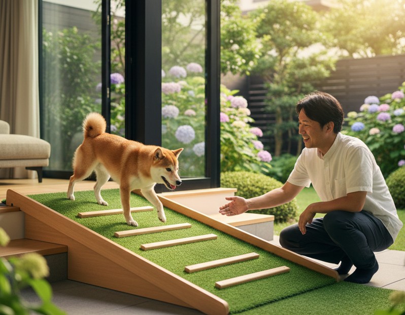 犬の関節を守るスロープの選び方