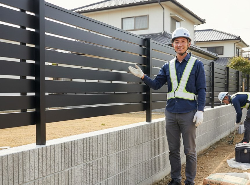 目隠しフェンス施工の総額