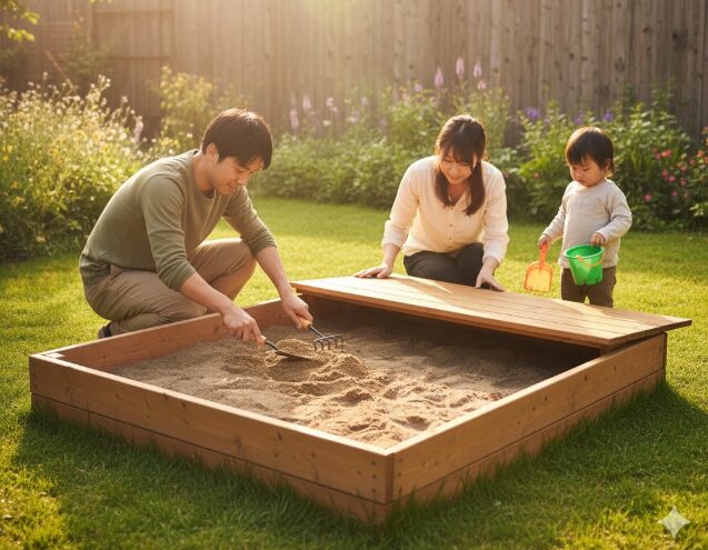 衛生管理で庭に砂場を楽しもう