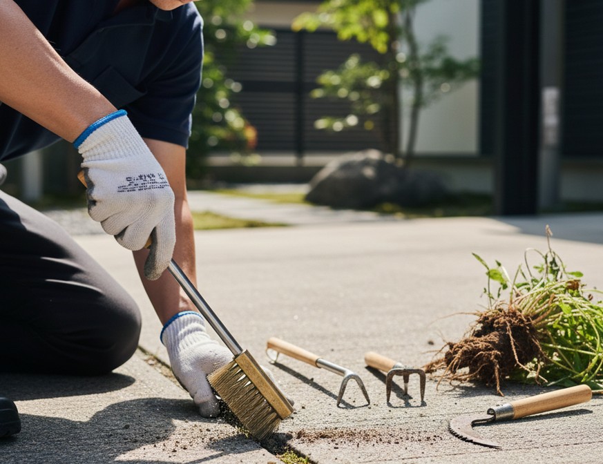 隙間の草取りに便利な道具とブラシの選び方
