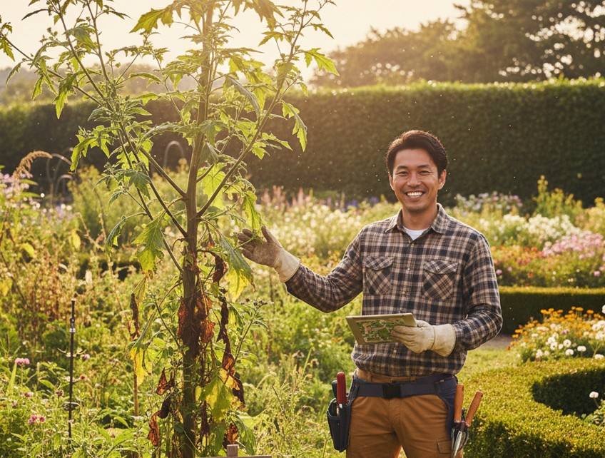 雑草で背が高い茎が太いものの名前は？巨大な種類と根こそぎ枯らす方法