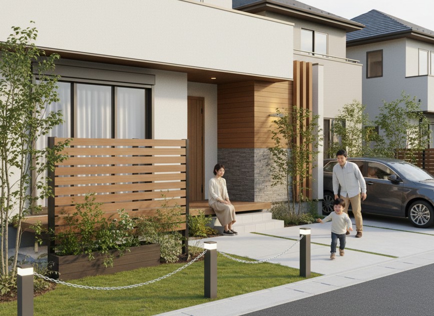 オープン外構のストレス解消法