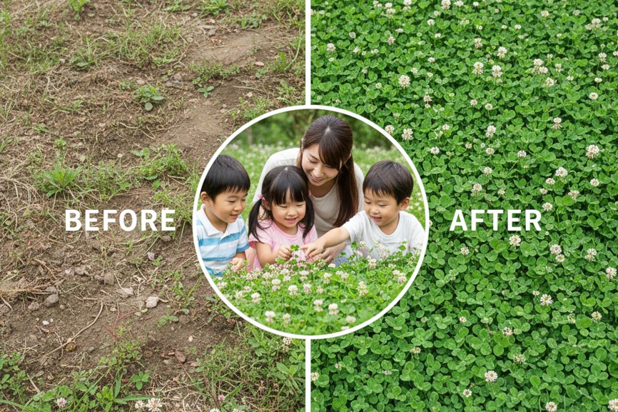 グランドカバーにクローバーがおすすめな理由