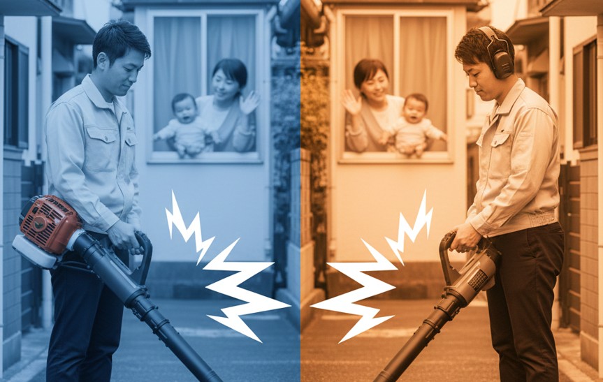 ブロワーがうるさい時の騒音対策