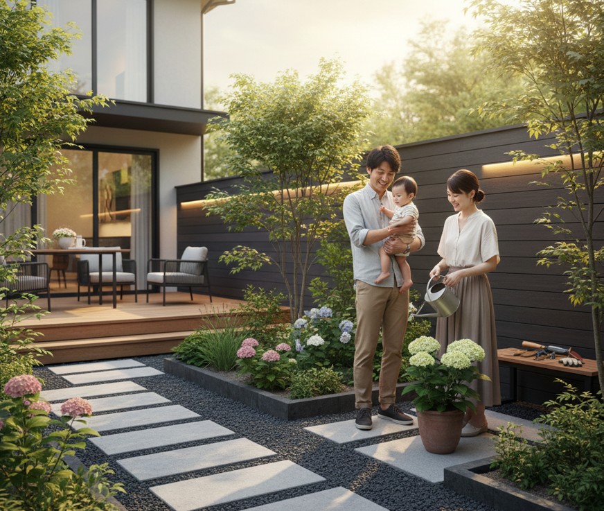 庭がきれいな家に住む人へ