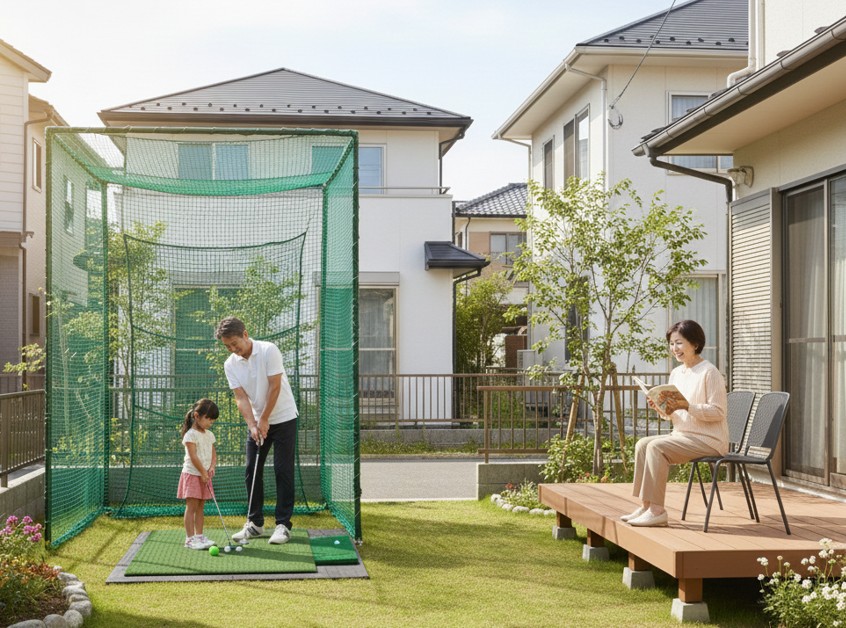 庭でゴルフの練習 うるさい状況を回避し、近隣と共存する方法