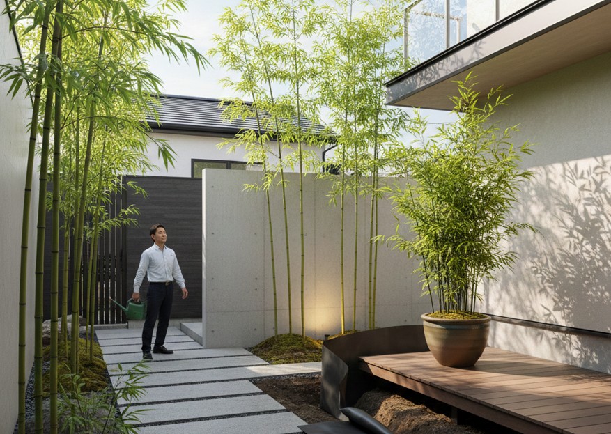 庭に竹を植える方法完全ガイド！種類選びから後悔しない防根対策まで