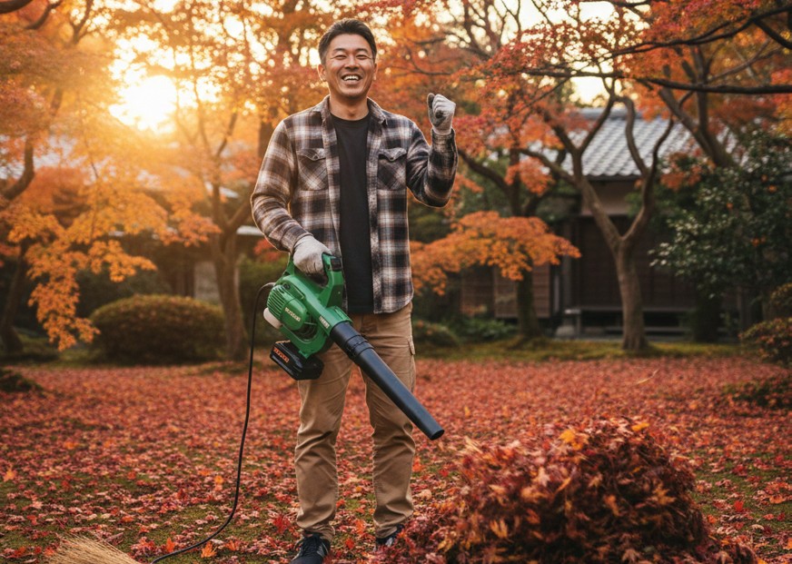 庭掃除が劇的に楽に！最強ブロワーの選び方と砂利も吸わないプロ技