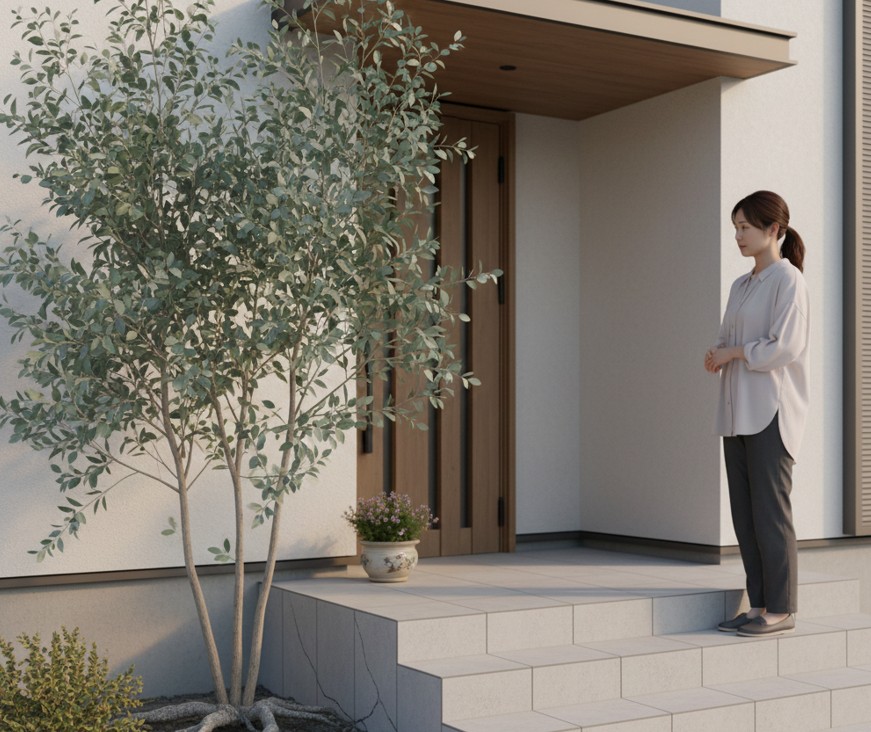 玄関のシンボルとしての魅力と管理スペースの確保