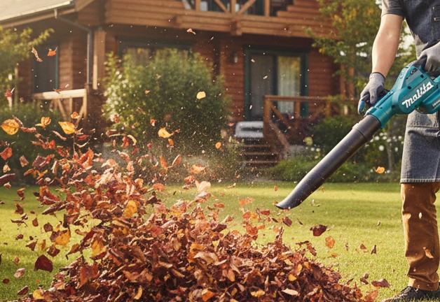 現場清掃や落ち葉集めに適したブロワーの力
