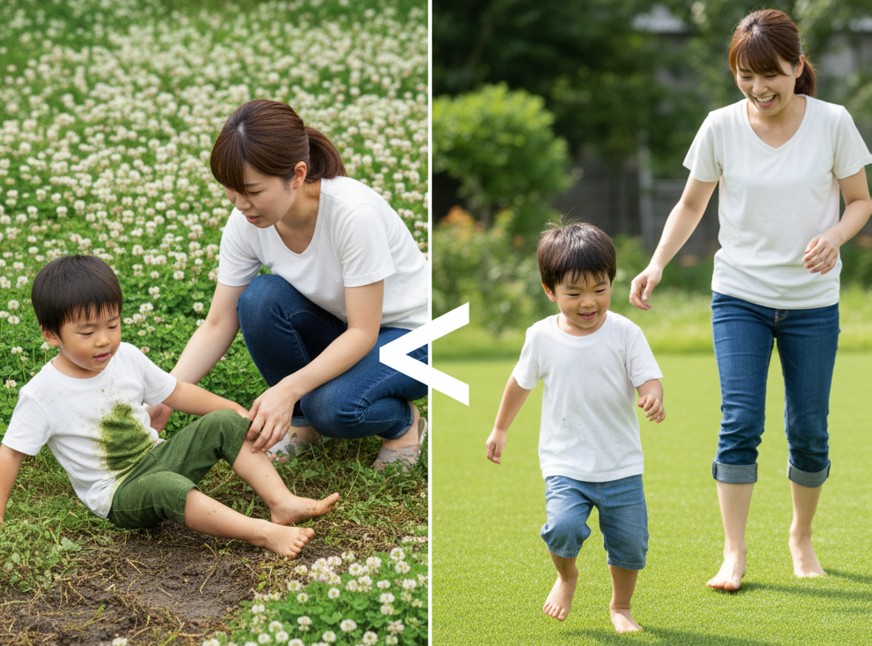 芝生代わりにクローバーを植えて後悔する理由
