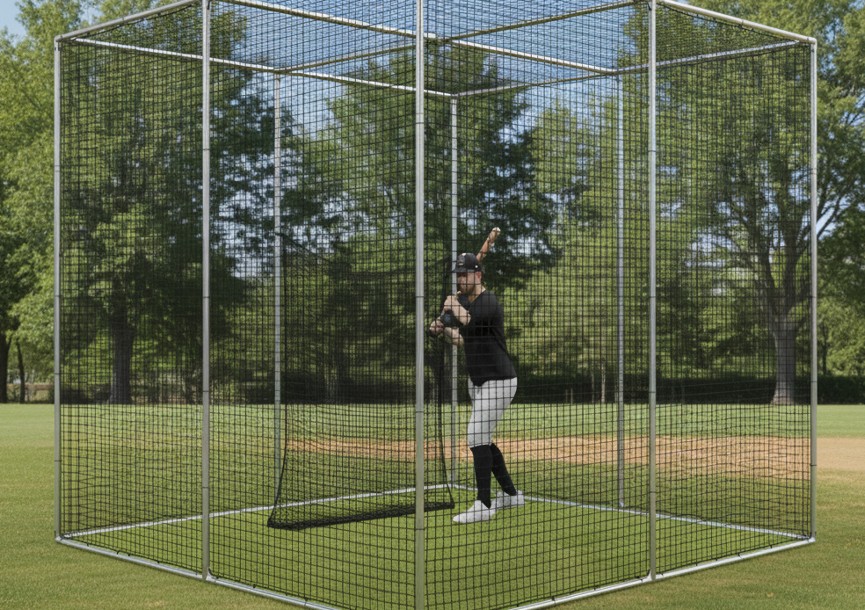 逸球リスクを最小限にするボックス型ケージの構造