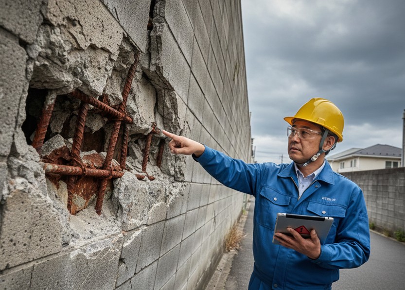 鉄筋の腐食や傾きはプロに相談を