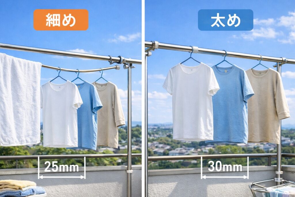 しならない太さの目安