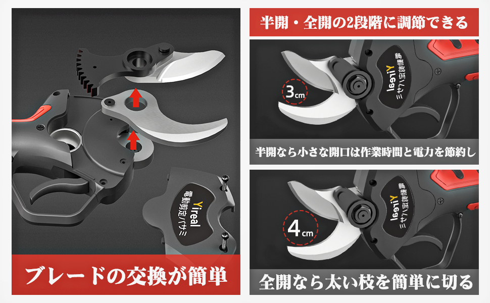 yireal電動剪定バサミ 替刃の入手方法と長く使うための手入れ
