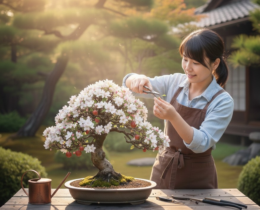 りんご盆栽の剪定時期