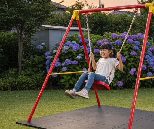 ブランコ付き鉄棒を庭に置く際の注意点と安全性