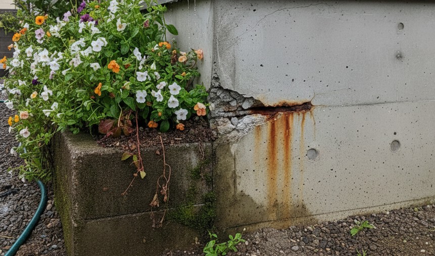基礎のコンクリートに湿気が及ぼす悪影響