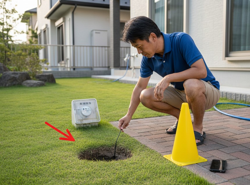 家の周り：陥没が発生した際に見るべきセルフチェック項目