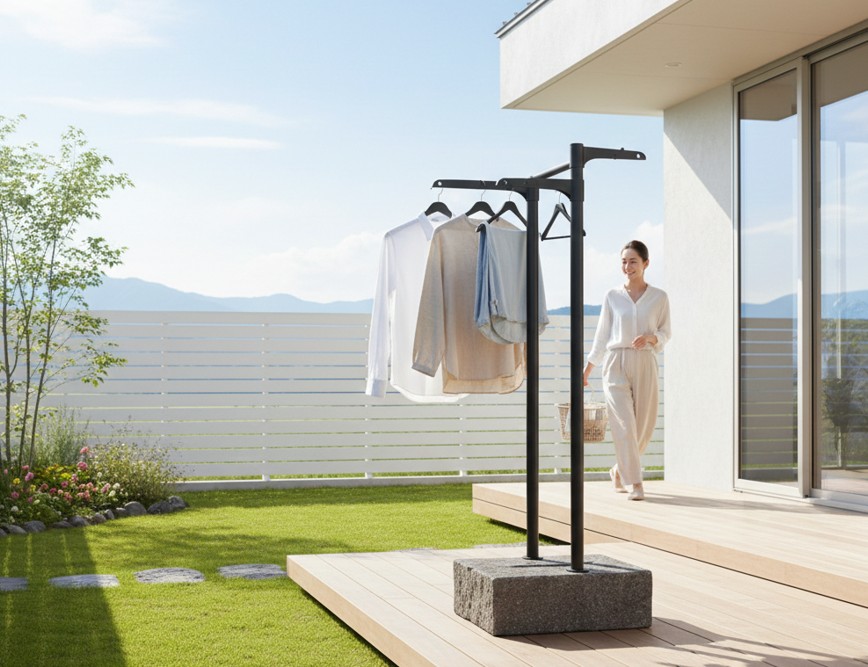 屋外でおしゃれな物干し台を使いたい！耐久性抜群のおすすめ品を紹介