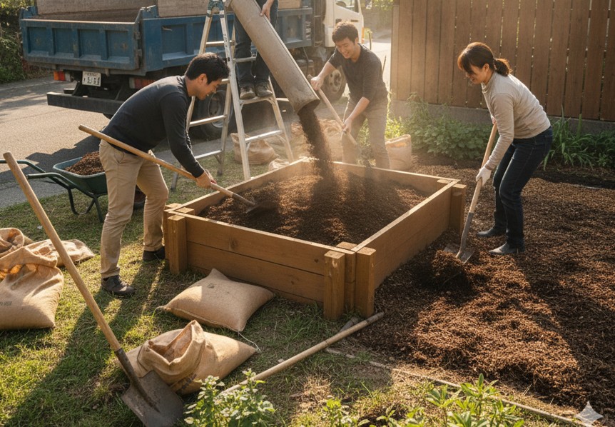 庭に土を入れる費用と方法は？ホームセンターや購入先を徹底解説