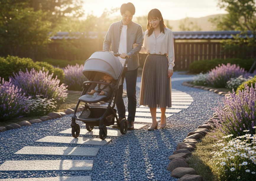 歩きやすい砂利粒径の選び方