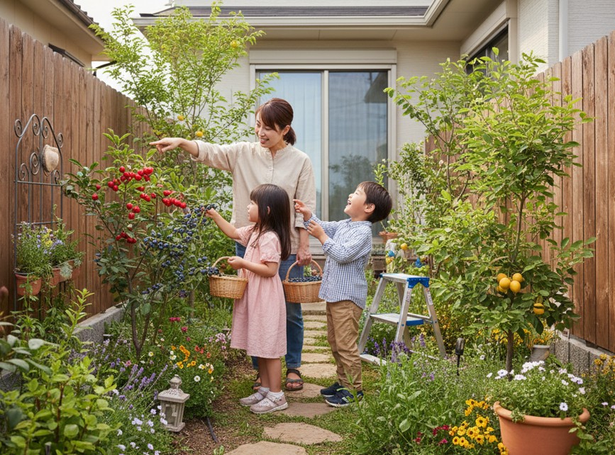 狭い場所でも育てやすい低木果樹の魅力