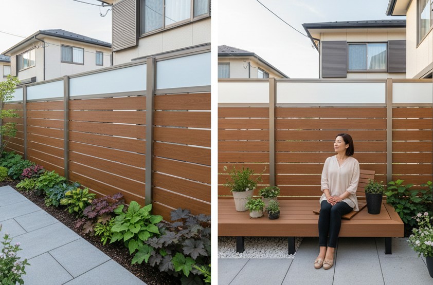 目隠しフェンスの最適な高さと素材の選び方