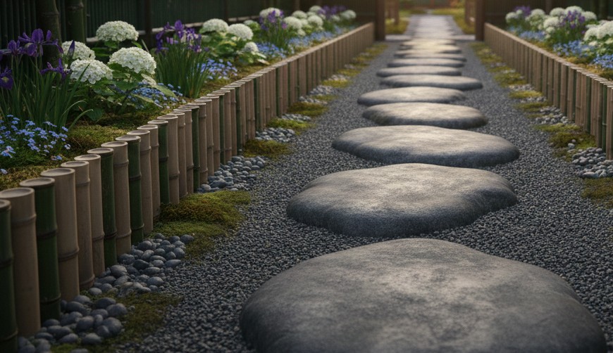 竹の花壇：デザイン例